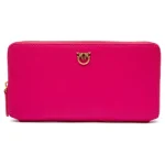 RYDER ZIP-AROUND LEATHER PURSE PINKO