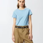 BUSSOLOTTO T-SHIRT WITH EMBROIDERED LOGO PINKO