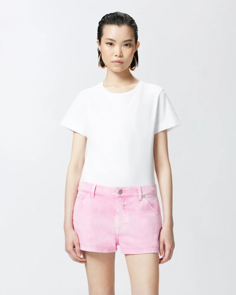 100355A2HN-Z04-AA01 BUSSOLOTTO T-SHIRT WITH LOGO PINKO - Image 1