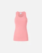 RIBBED VEST TOP WITH BIRDS LOGO PINKO - Image 2