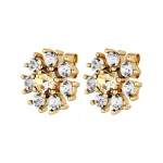 AUDE GOLDEN/CRYSTAL EARRINGS DYRBERG/KERN