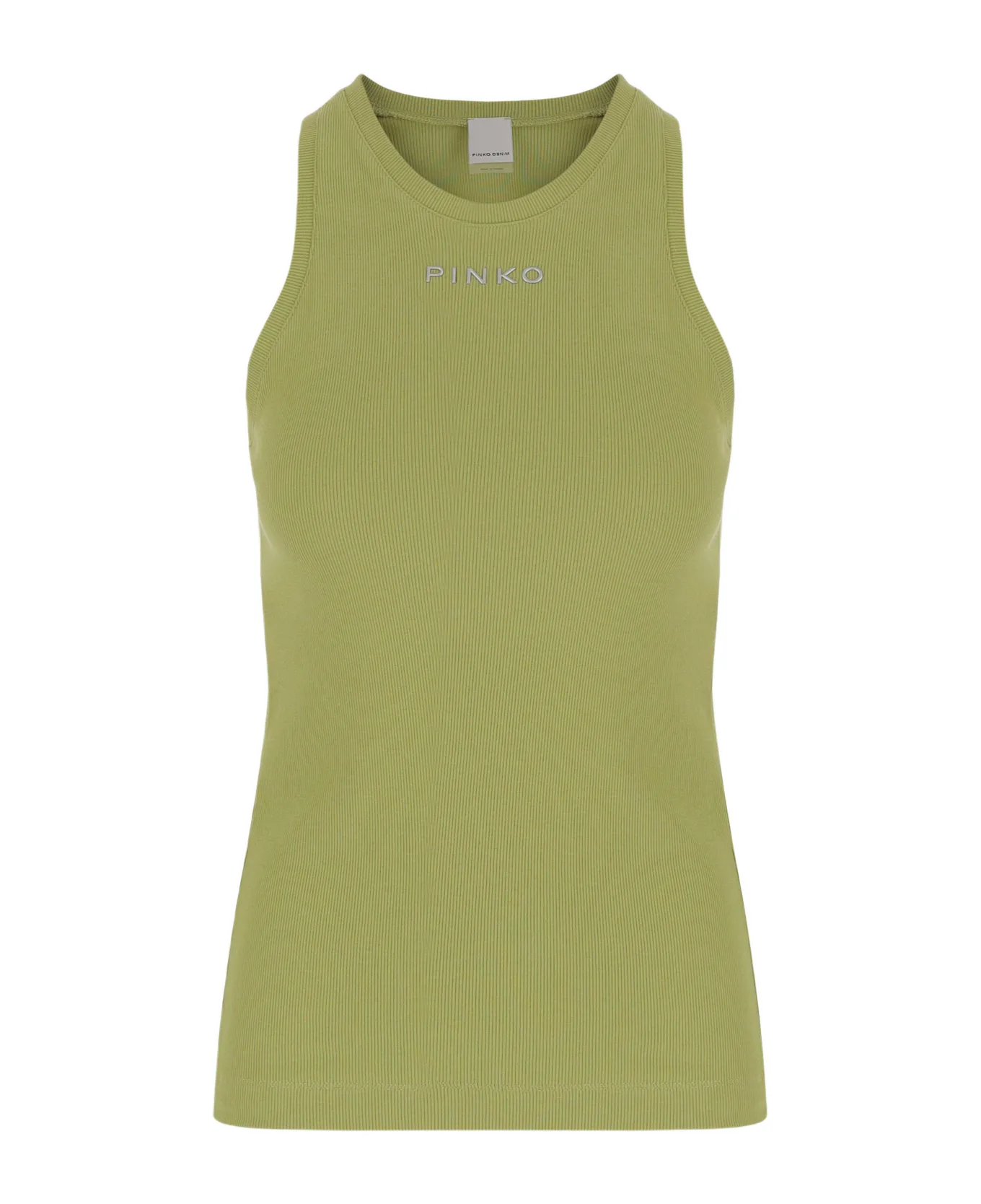 534b7aa7f68f78ad71823253a5868926 RIBBED VEST WITH LOGO PINKO - Image 1