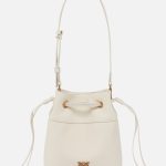 SECCHIELLO MINI BUCKET LEATHER BAG PINKO