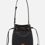 SECCHIELLO MINI BUCKET LEATHER BAG PINKO