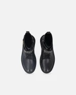 LEATHER ANKLE BOOTS WITH BRANDED FRONT STRAP PINKO - Image 7