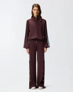 PALMAROLA TROUSERS LOVE BIRDS LOGO PINKO