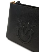 FLAT LEATHER CROSSBODY BAG PINKO - Image 3