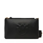 FLAT LEATHER CROSSBODY BAG PINKO