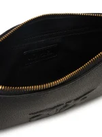 FLAT LEATHER CROSSBODY BAG PINKO - Image 4