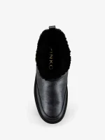 YOKO LEATHER ANKLE BOOTS PINKO - Image 4