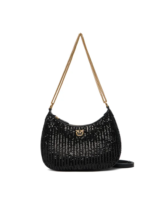 pinko-tsanta-half-moon-mini-ai-25-26-pltt-105916-a2wc-mauro-8053177290011 HALF MOON MINI BAG PINKO - Image 1