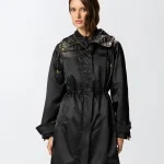 LONG PUFFER JACKET MADE OF SHINY FABRIC PINKO