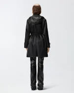 LONG PUFFER JACKET MADE OF SHINY FABRIC PINKO - Image 3