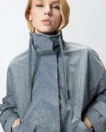 BLOUSON JACKET WITH ALL-OVER MICRO STUDS PINKO