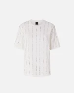 T-SHIRT WITH JEWEL STRIPES PINKO - Image 5