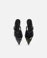 SLINGBACK HEELS WITH STRAPS AND DECORATIONS PINKO - Image 6