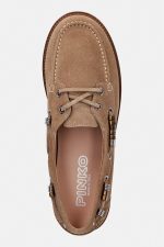 LEATHER SLIP-ON LOAFERS PINKO - Image 4