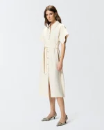 ALESHA MIDI DRESS WITH BELT PINKO - Image 2