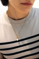 SWIVEL NECKLACE PEARL S GOLD EDBLAD - Image 3