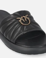 FIONA LOVE BIRDS NAPPA LEATHER SLIPPERS PINKO - Image 8