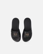 FIONA LOVE BIRDS NAPPA LEATHER SLIPPERS PINKO - Image 7
