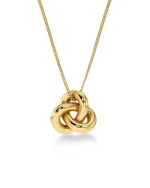 INFINITY KNOT NECKLACE L GOLD EDBLAD