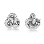 INFINITY KNOT STUDS L SILVER EDBLAD