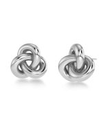 INFINITY KNOT STUDS L SILVER EDBLAD