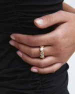 OCEAN GEM RING GOLD EDBLAD - Image 3