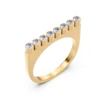 TWIGGY RING CZ GOLD EDBLAD