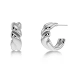 TWIST HOOPS S SILVER EDBLAD