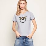 T-SHIRT QUENTIN JERSEY LOVE BIRDS PINKO