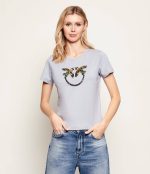 T-SHIRT QUENTIN JERSEY LOVE BIRDS PINKO