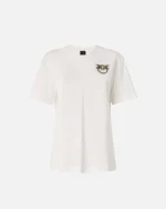 STREPITOSO T-SHIRT WITH LOVE BIRDS PINKO - Image 3