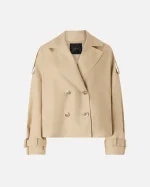 TRISCIA TRENCH SHORT DOUBLE-BREASTED COAT PINKO - Image 5