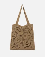 CROCHET SHOPPER BAG PINKO