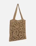 CROCHET SHOPPER BAG PINKO - Image 2