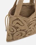 CROCHET SHOPPER BAG PINKO - Image 3