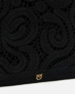CROCHET SHOPPER BAG PINKO - Image 4