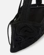 CROCHET SHOPPER BAG PINKO - Image 3