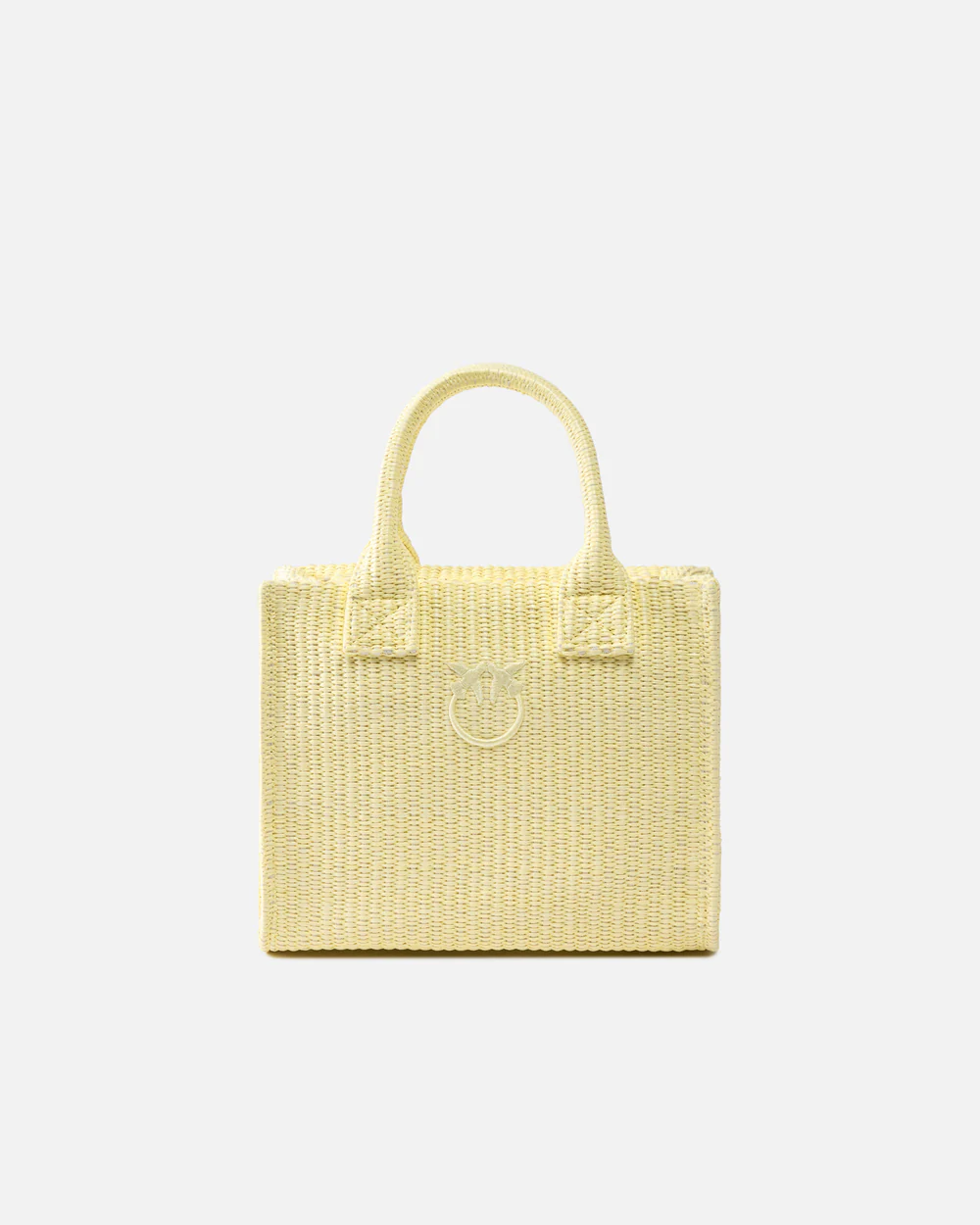 BEACH SHOPPER MINI RAFIA BAG PINKO