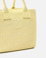 BEACH SHOPPER MINI RAFIA BAG PINKO - Image 3