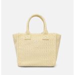 BEACH MINI SHOPPER RAFIA PINKO