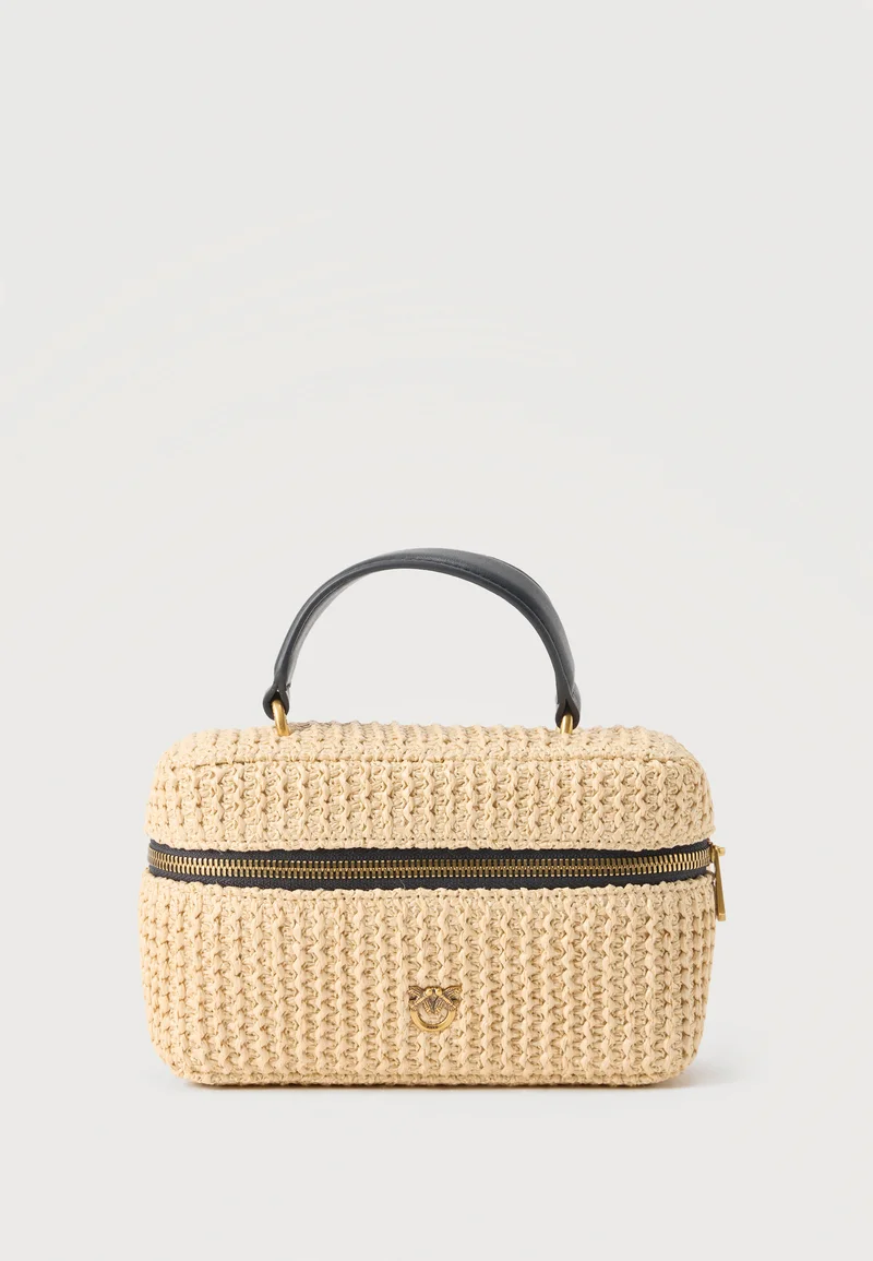 VANITY SOFT MINI RAFFIA BAG PINKO