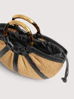 SHELL MEDIUM RAFFIA BAG COCCINELLE - Image 5