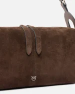 24 CLASSIC KEEPER SUEDE BAG PINKO - Image 3