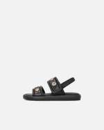 FIONA NAPPA LEATHER SANDALS WITH METALLIC DETAILS PINKO - Image 3