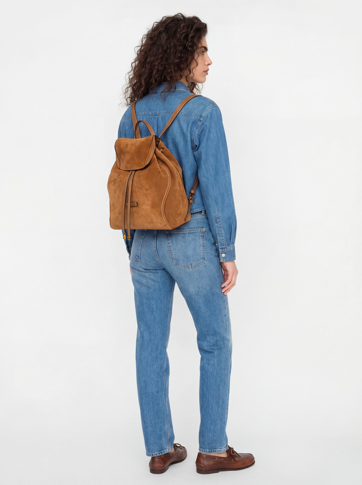 VIOLETTE SUEDE BACKPACK GIANNI CHIARINI FIRENZE - Image 2