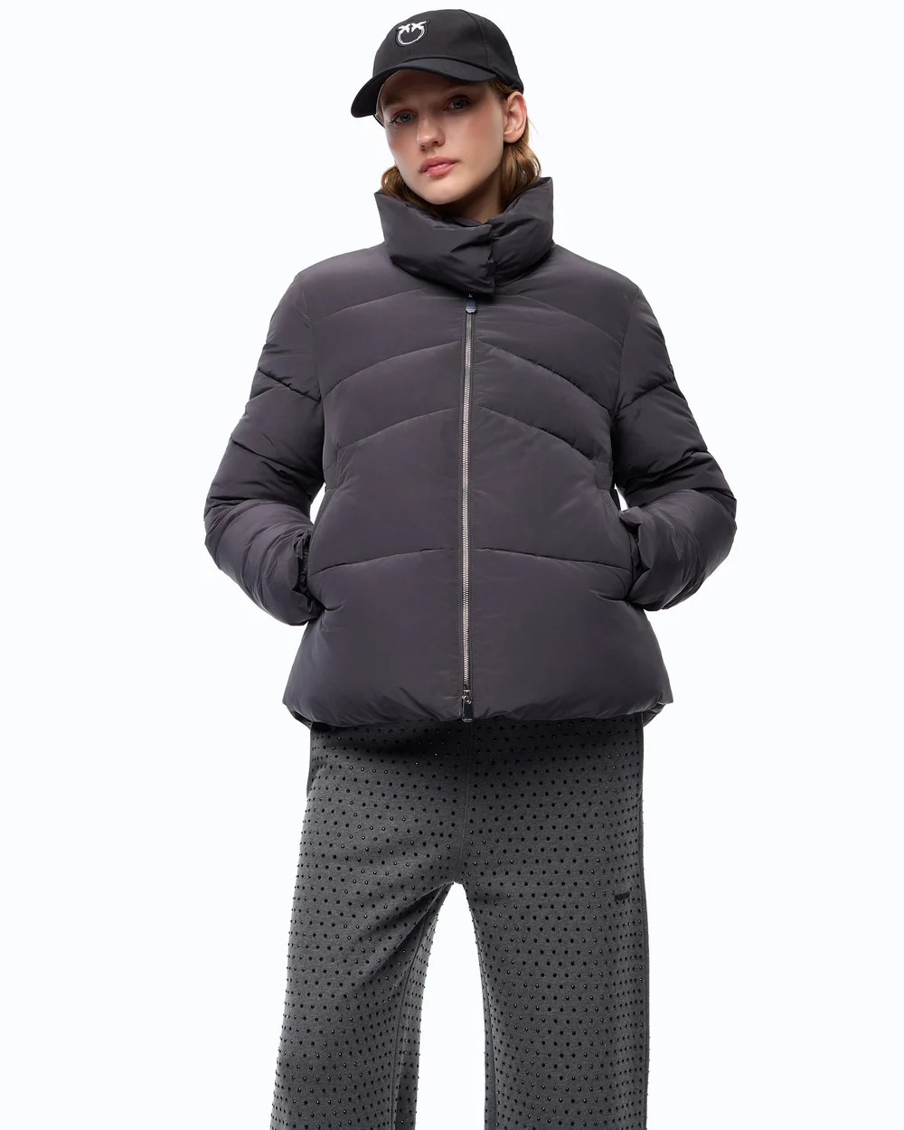 101598A39JZ9802501_1 CABAN MIRCO PEACOAT PINKO - Image 1