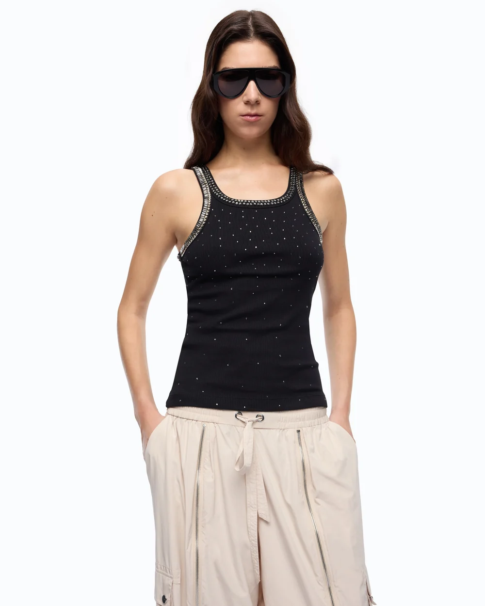104109A3J4Z9900101_1 CORIANDOLI TANK TOP PINKO - Image 1